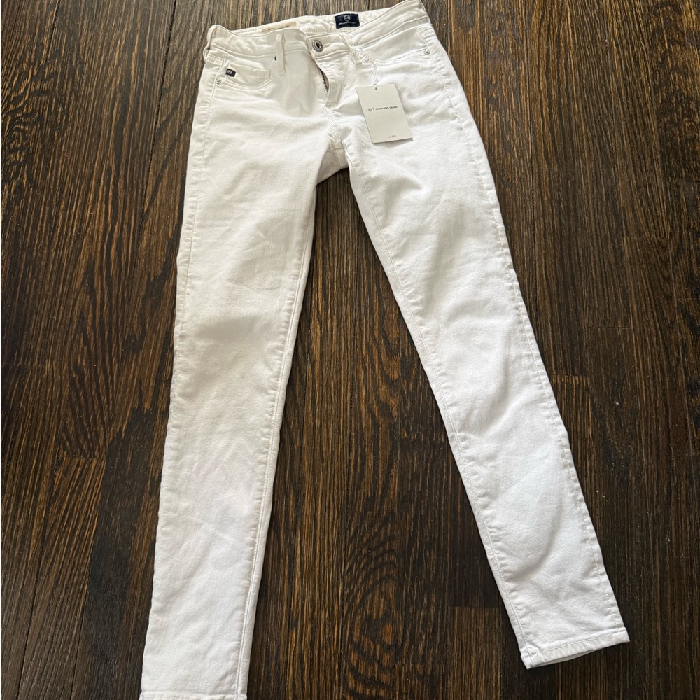 AG Adriano Goldschmied Women's Cream Skinny Jeans